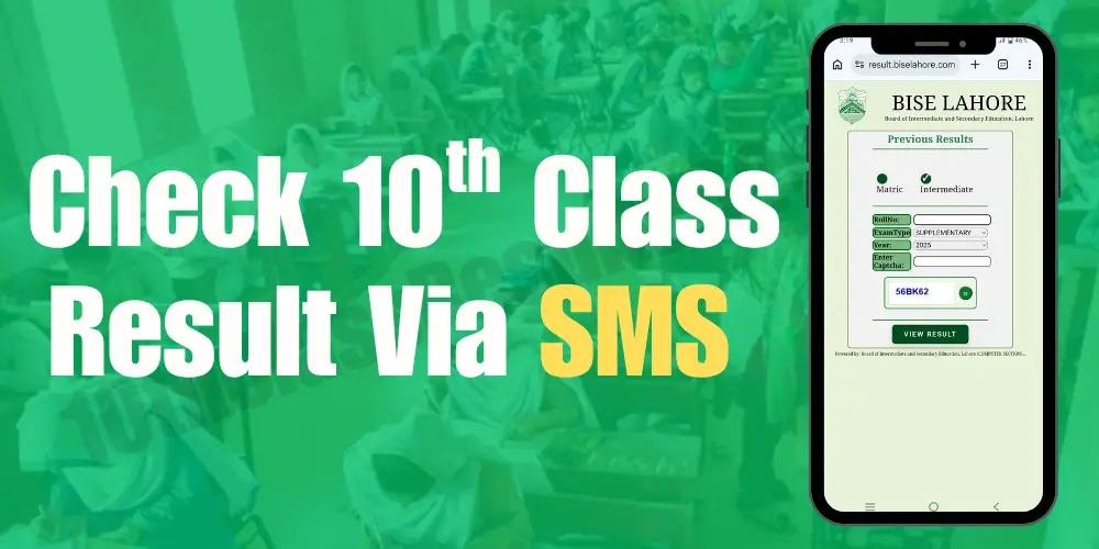 Check 10th Class Result 2026 via SMS