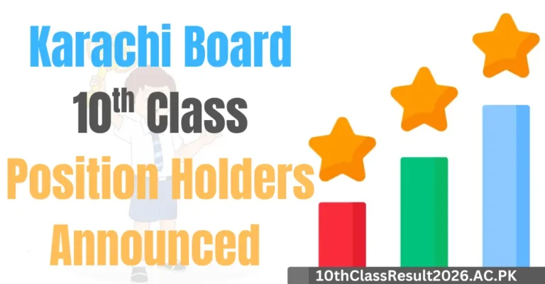 Karachi Matric Board Announces 10th Class Position Holders