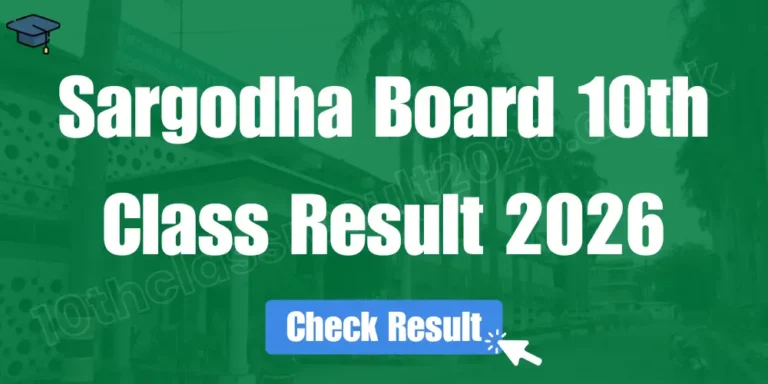 Sargodha Board 10th Class Result 2026